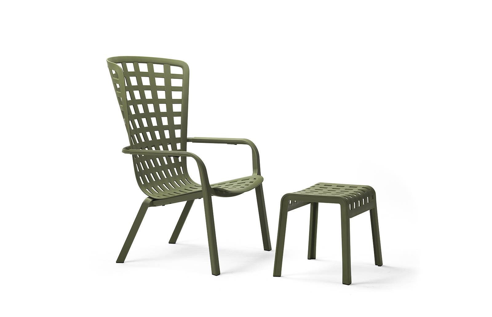 NARDI POGGIO Zöld design Műanyag kültéri szék